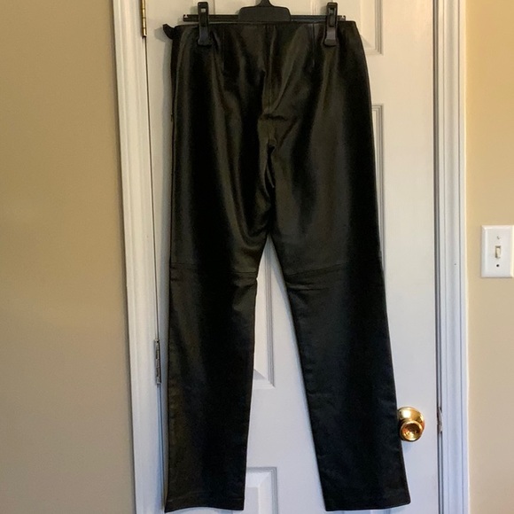 Black Leather Pants - Picture 2 of 7